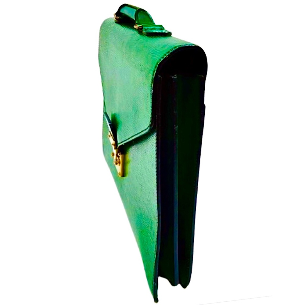 LOUIS VUITTON Borneo Green Epi Leather Ambassador Business Briefcase Laptop Bag - Picture 3 of 16